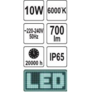 COB LED lempa su stovu 10W, 700 Liumenų (YT-81802)