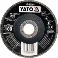 Šlifavimo diskas lapelinis išgaubtos formos 125mm P36 (YT-83291)