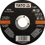 Metalo pjovimo diskas | 125x1,2x22 mm (YT-5923)