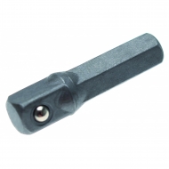 Adapteris | 6.3 mm šešiakampis (1/4") - išorinis kvadratas 6.3 mm (1/4") | 30 mm (8202)