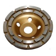 Deimantinis šlifavimo diskas | lėkštės tipo | dviejų eilių | 22.2x125 mm (DR0125A)