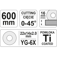 Plytelių pjaustymo staklės | 600 mm (YT-3707)