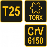 L tipo atsuktuvas su rankena | T-Star (Torx) | T25 (56633)