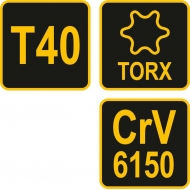 L tipo atsuktuvas su rankena | T-Star (Torx) | T40 (56636)