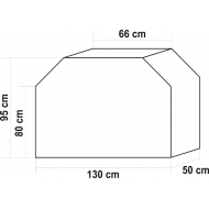 Uždangalas griliams | atspari Oksfordo medžiaga | poliuretanas | 130 X 50 X 95 cm (99761)