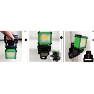 Darbo lempa įkraunama | su magnetu ir prisegtuku | 270°/ 180° | COB LED (RWL10C)