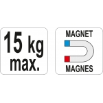 Magnet. laikiklis veržliasukiui, dinamometriniam raktui ir galvutėms (YT-08707)