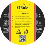 Žarna PVC su žalvarinėmis jungtimis geltona (8x13mm), 10m (PH8010)
