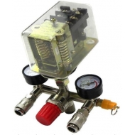 Reguliatorius kompresoriui su slėgio jungikliu ir manometrais | 380V (SK10679B)