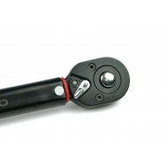 Dinamometrinis raktas 1/2" 28-210nm + 3 vnt smūginės plonasienės galvutės su teflonine apsauga, Black HD (G10068)