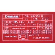 Akumuliatoriaus įkroviklis su paleidimo funkcija CLASS 630A LCD (M82513)