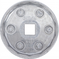 Lėkštelė tepalo filtrui aliumininė  | 14-kampų | Ø 64 mm | Daihatsu, Fiat, Nissan, Toyota (1042)