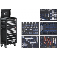 Įrankių spintelė su ratukais | Pro Standard Max | 12 stalčiių | su 296 įrankiais (4088)
